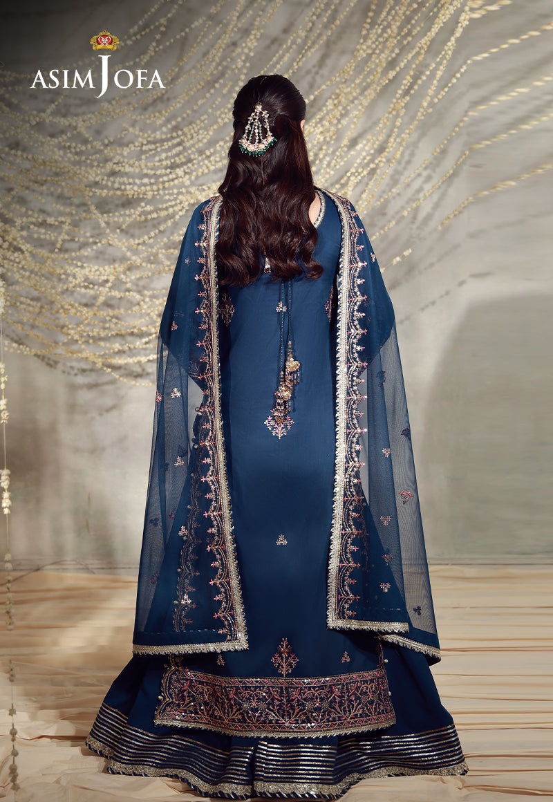 AJULFE-13 Embroidered Slub Lawn Unstitched 3 Pcs